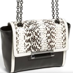 DVF Diane Von Furstenberg 440 Leather Mini Ombré Snake Print Bag